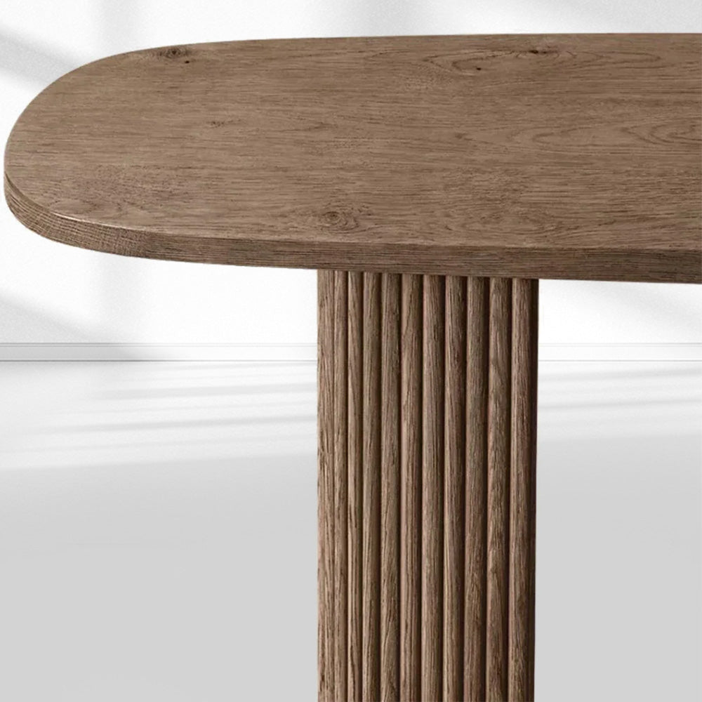 Mulholland Plank Wood Console Table