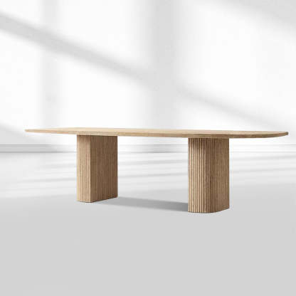 Mulholland Rectangular Wood Dining Table-Fullstarlighting
