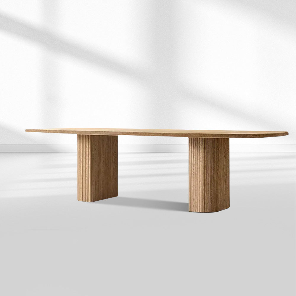 Mulholland Rectangular Wood Dining Table-Fullstarlighting