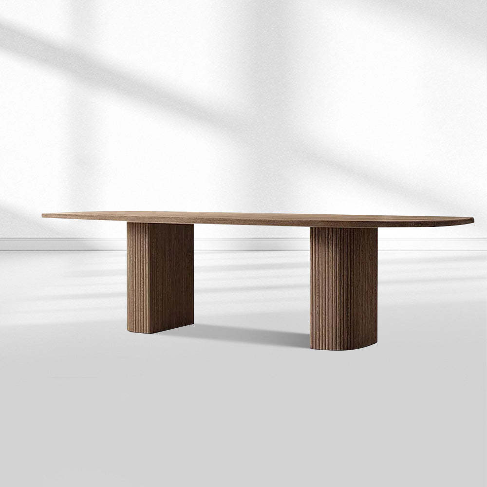 Mulholland Rectangular Wood Dining Table-Fullstarlighting