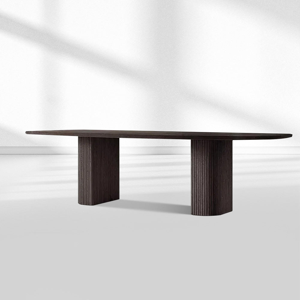Mulholland Rectangular Wood Dining Table-Fullstarlighting