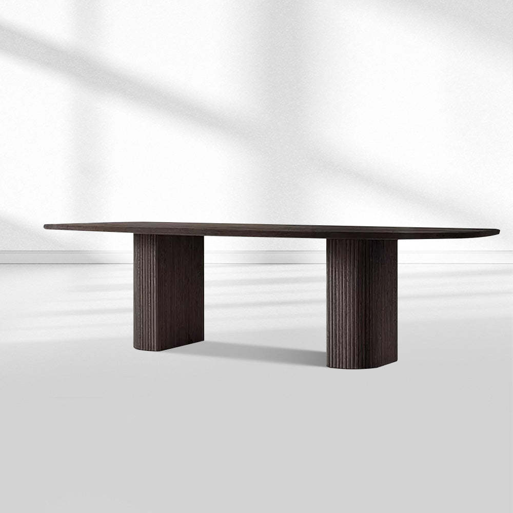 Mulholland Rectangular Wood Dining Table-Fullstarlighting