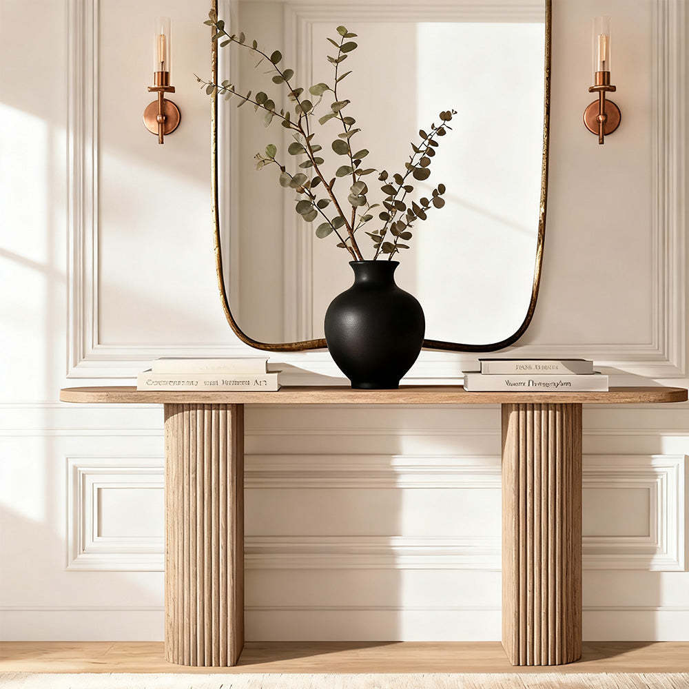 Mulholland Rectangular Wood Dining Table-Fullstarlighting