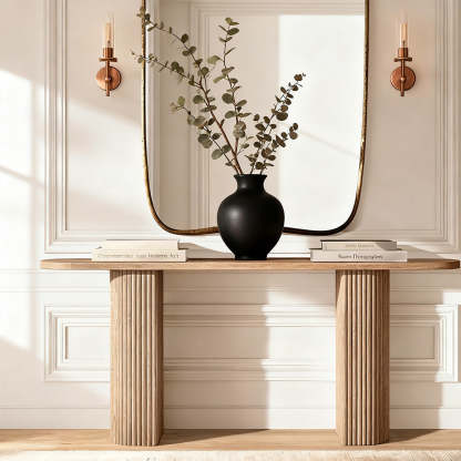 Mulholland Rectangular Wood Dining Table-Fullstarlighting
