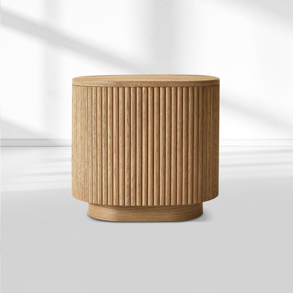 Mulholland Wood Square Side Table