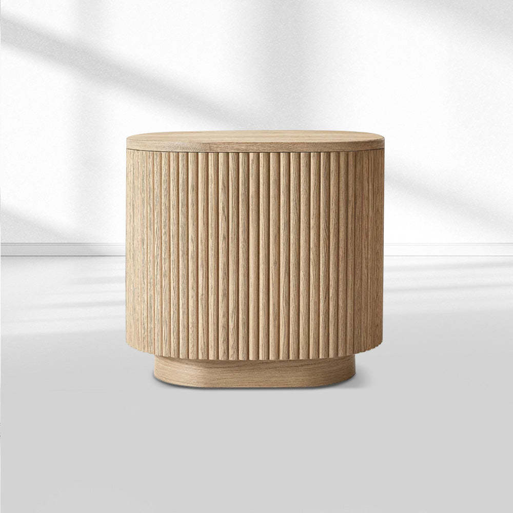 Mulho Wood Square Side Table, RH designer's self-created brand