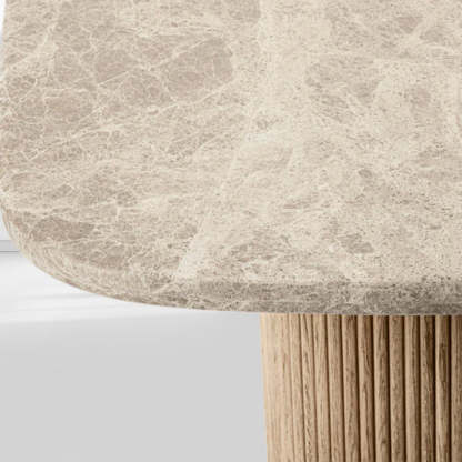 Mulholland Stone Rectangular Dining Table-Fullstarlighting