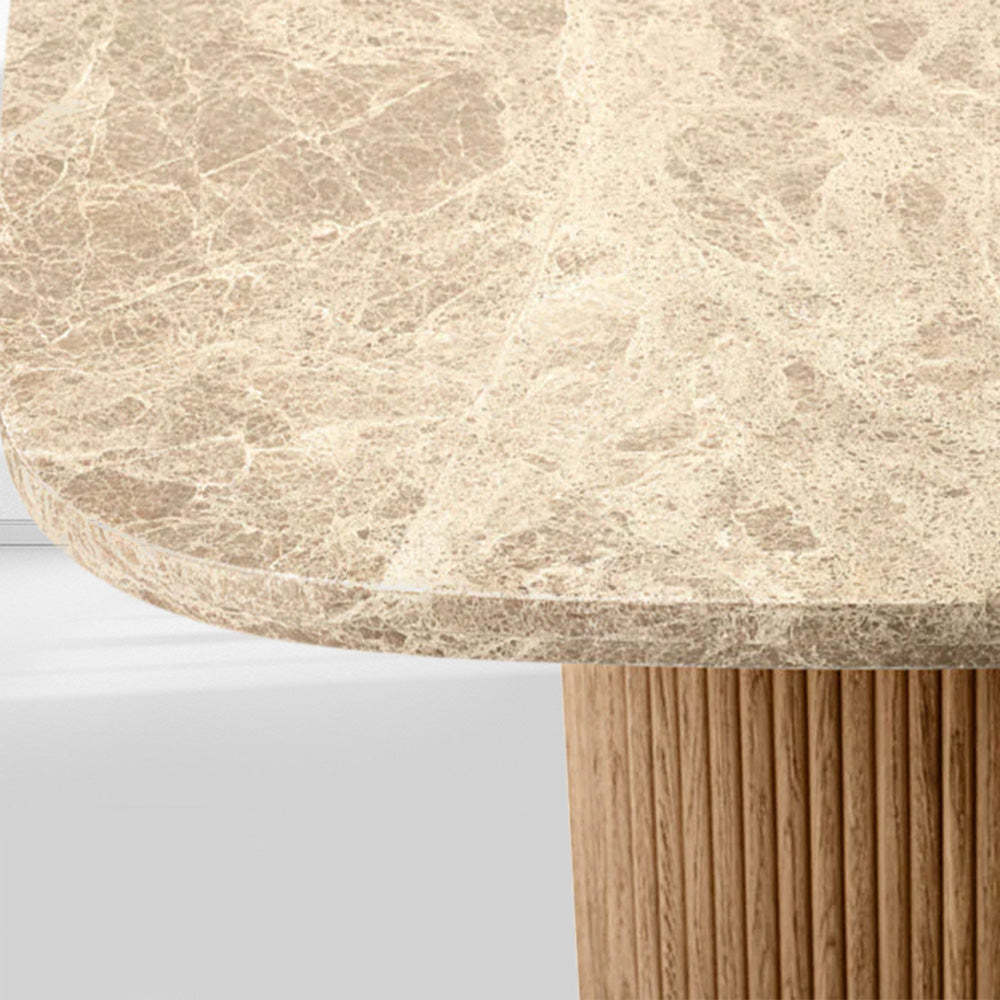 Mulholland Stone Rectangular Dining Table-Fullstarlighting