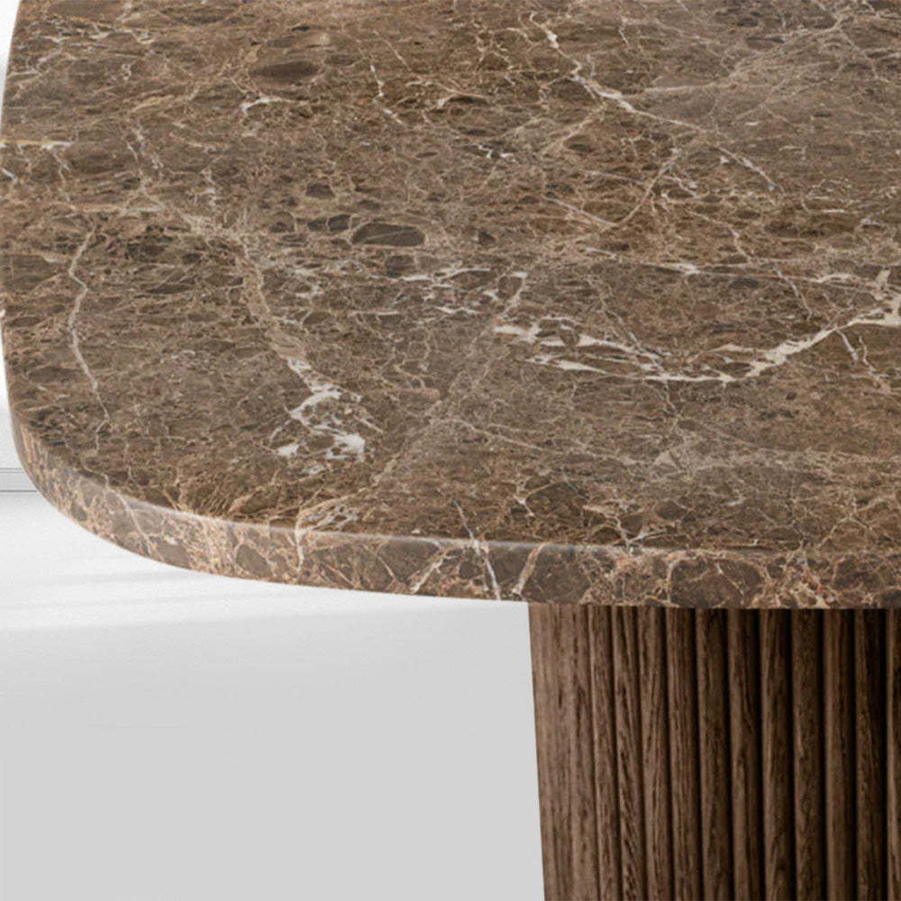 Mulholland Stone Rectangular Dining Table-Fullstarlighting