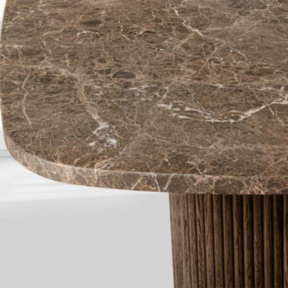 Mulholland Stone Rectangular Dining Table-Fullstarlighting