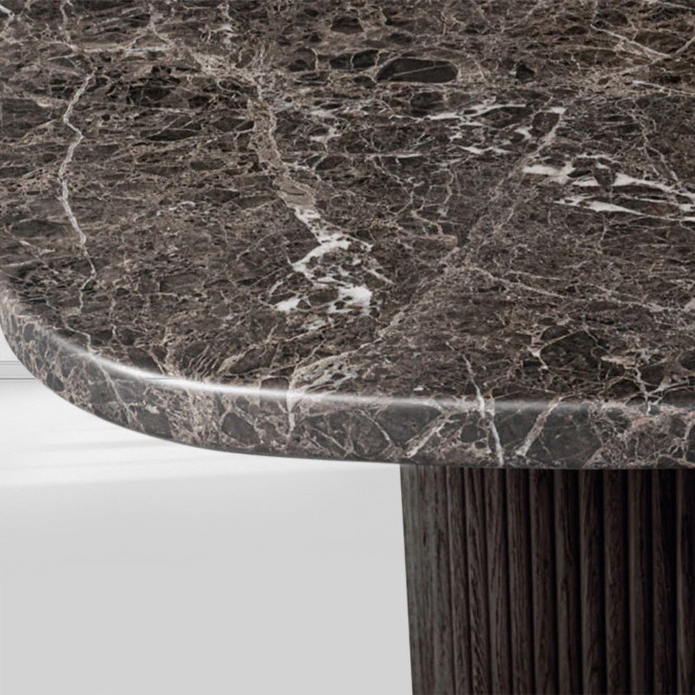 Mulholland Stone Rectangular Dining Table-Fullstarlighting