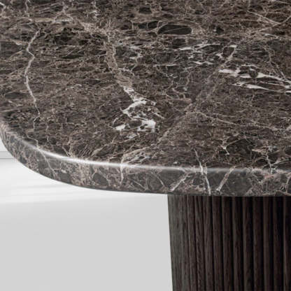 Mulholland Stone Rectangular Dining Table-Fullstarlighting