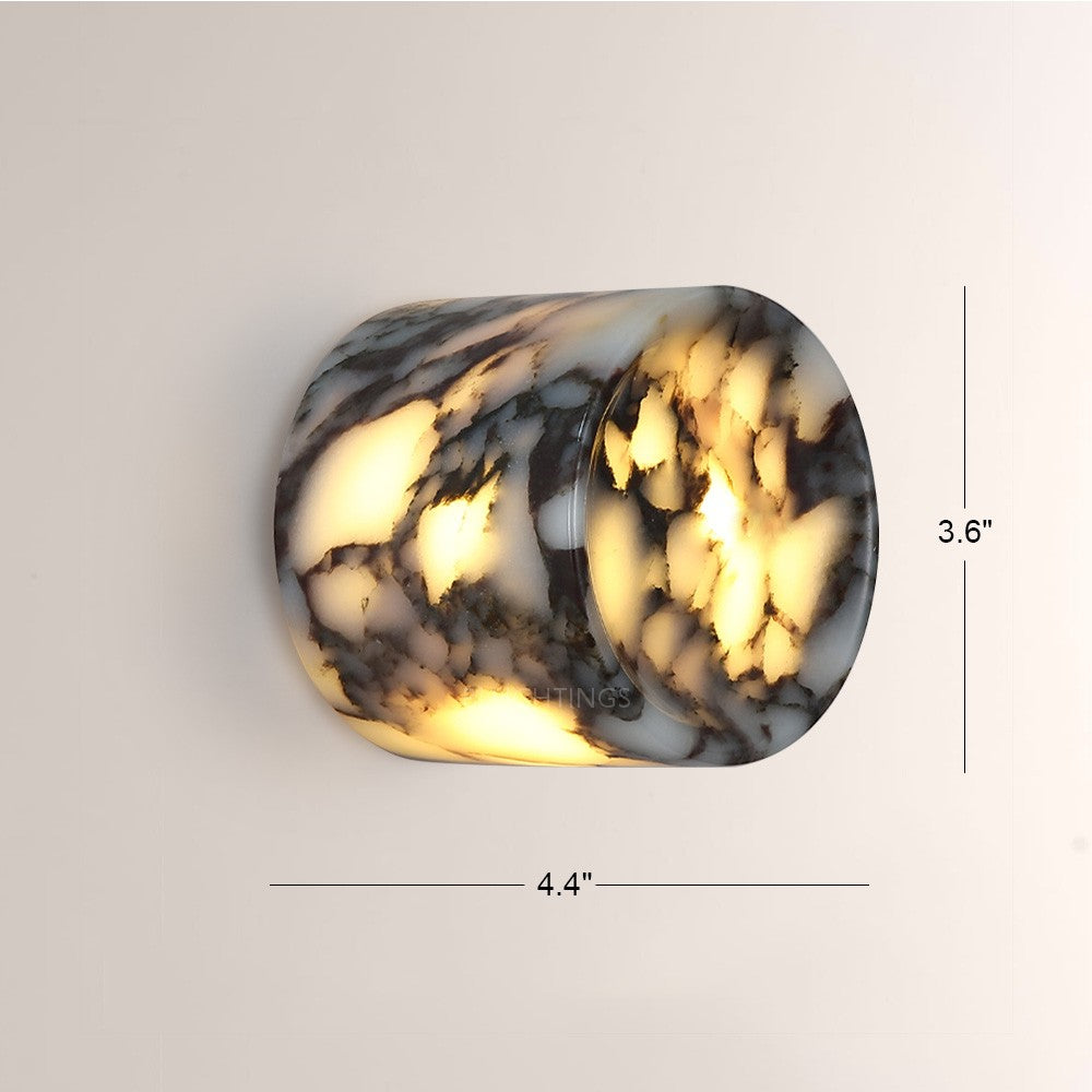 Murray Organic-Form Marble Wall Sconce-Fullstarlighting