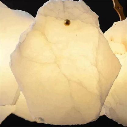 Nake Alabaster Round Chandelier-Fullstarlighting