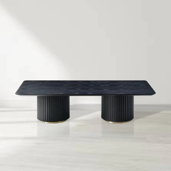 Nantie Coffee Table - Double Pedestal-Fullstarlighting