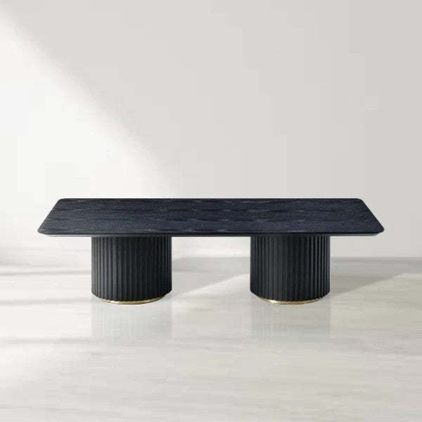 Nantie Coffee Table - Double Pedestal-Fullstarlighting