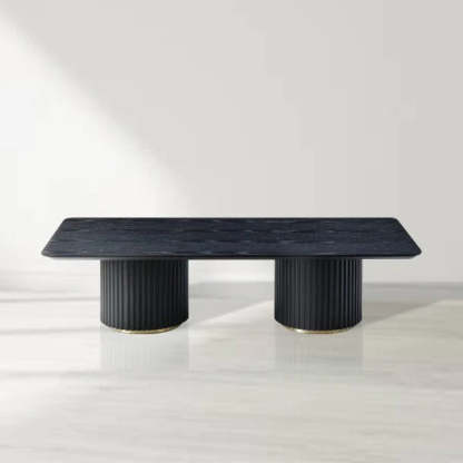 Nantie Coffee Table - Double Pedestal-Fullstarlighting
