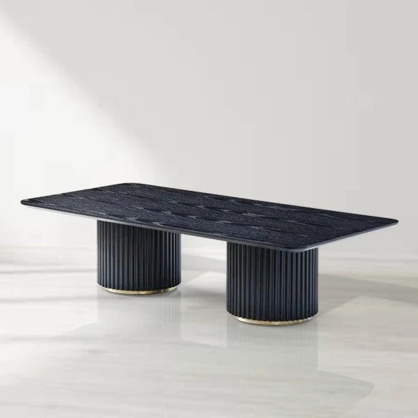 Nantie Coffee Table - Double Pedestal-Fullstarlighting