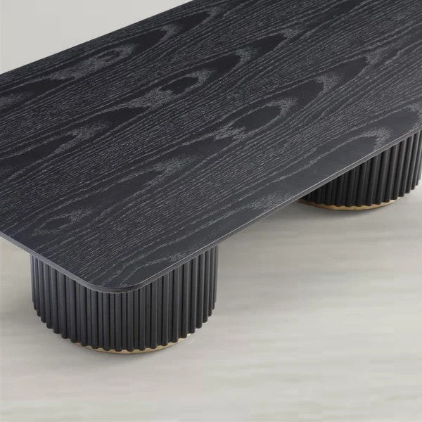 Nantie Coffee Table - Double Pedestal-Fullstarlighting