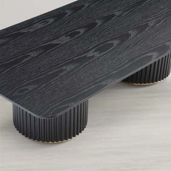 Nantie Coffee Table - Double Pedestal-Fullstarlighting
