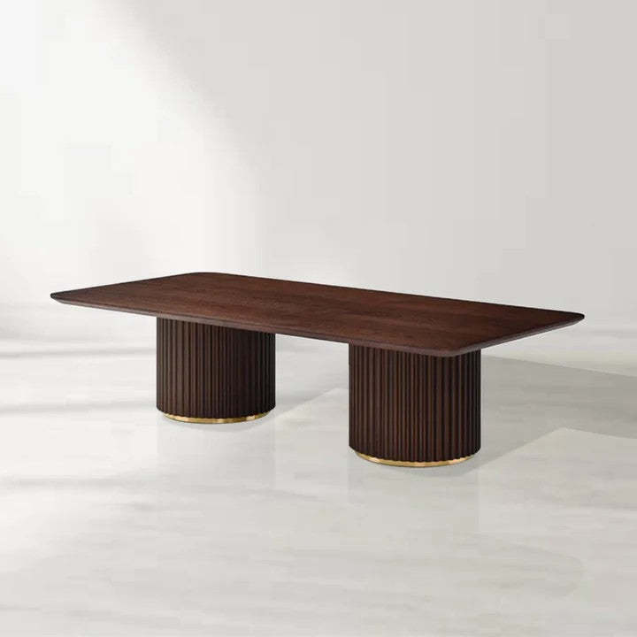 Nantie Coffee Table - Double Pedestal-Fullstarlighting