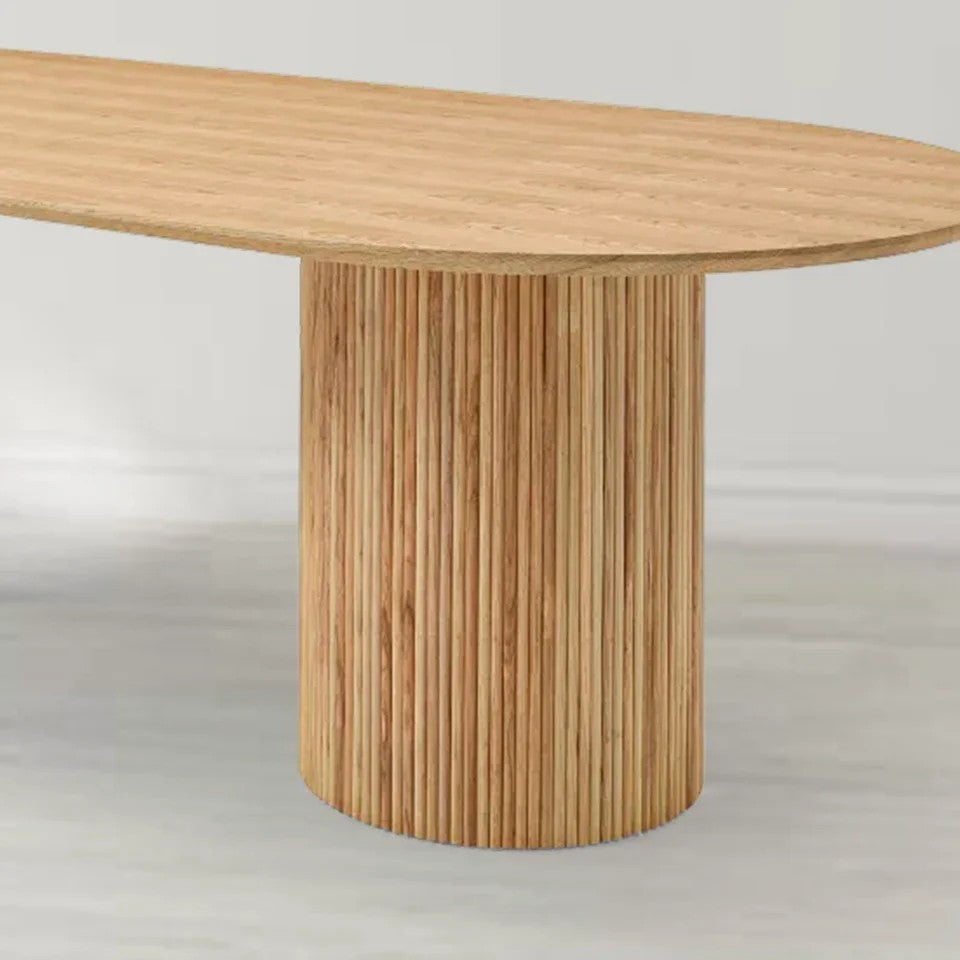 Nantine Dining Table 240 - Pill Shaped - Ash Oak
