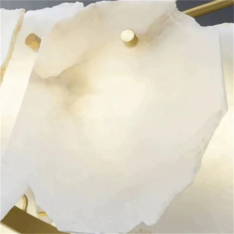 Nake Linear Alabaster Chandelier (Rod)-Fullstarlighting