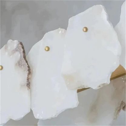 Nake Alabaster Round Chandelier-Fullstarlighting