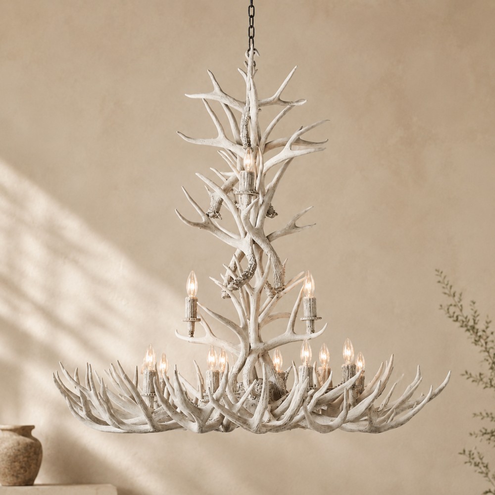 Natural Antler Chandelier 48-Inch-Fullstarlighting