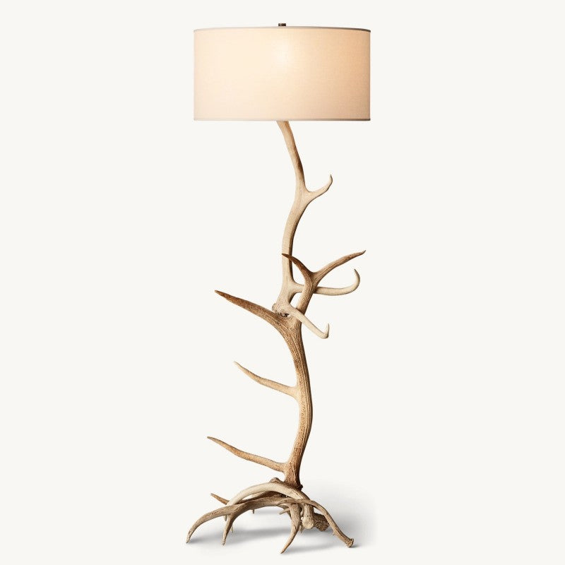 Natural Elk Antler Floor Lamp