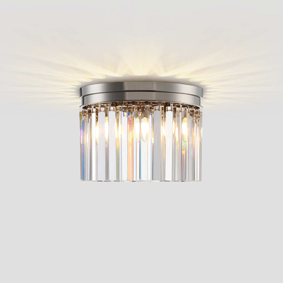 1920s Olion 1-Tier Crystal Round Flushmount-Fullstarlighting