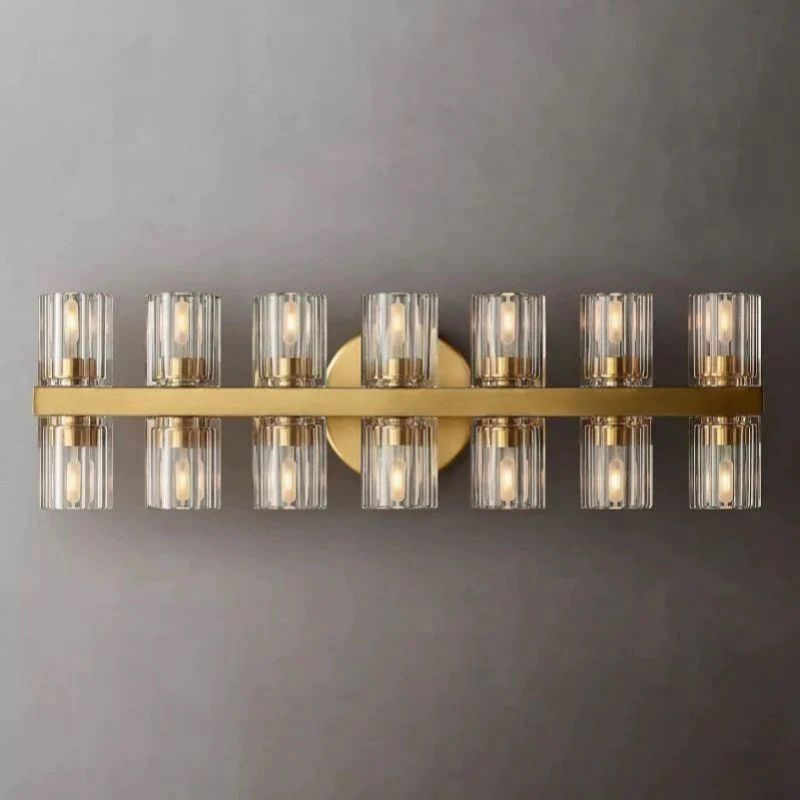 Niko Wine-Glass 14 Lights Wall Sconce,RH,crystal bathroom vanity light