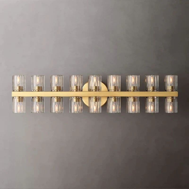 Niko Wine-Glass 18 Lights Wall Sconce,RH,crystal bathroom vanity light
