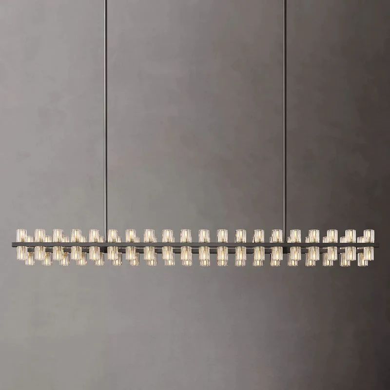 Niko Wine-Glass Rectangular Chandelier 72''-Fullstarlighting