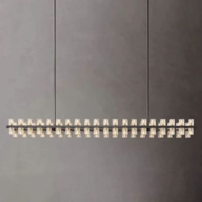Niko Wine-Glass Rectangular Chandelier 72''-Fullstarlighting