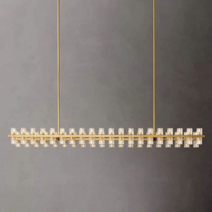 Niko Wine-Glass Rectangular Chandelier 72''-Fullstarlighting