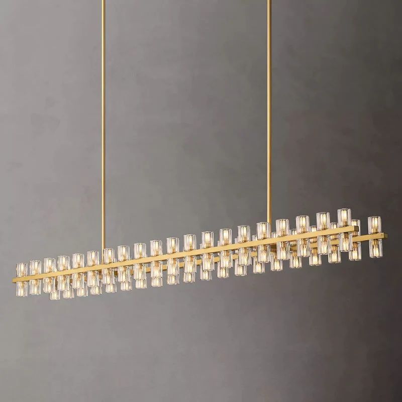 Niko Wine-Glass Rectangular Chandelier 72''-Fullstarlighting