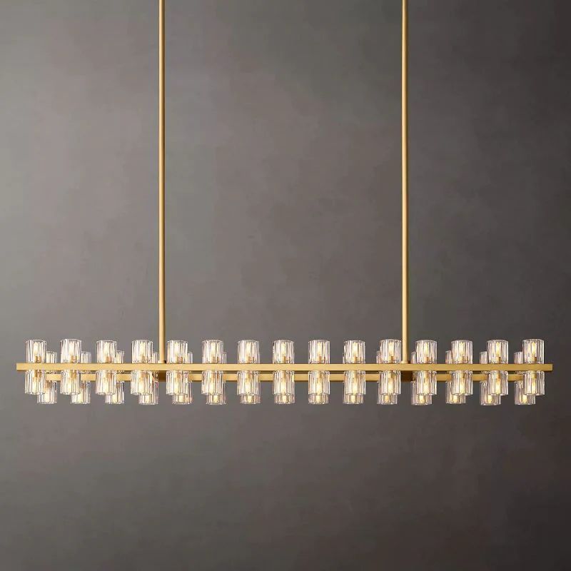 Niko Wine-Glass Rectangular Chandelier 54''