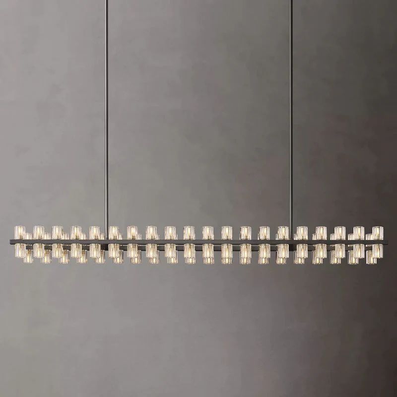 Niko Wine-Glass Rectangular Chandelier 72''-Fullstarlighting