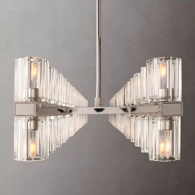 Niko Wine-Glass Rectangular Chandelier 72''-Fullstarlighting