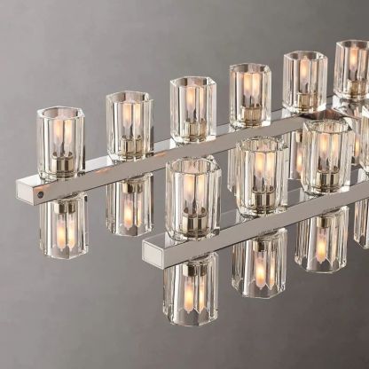 Niko Wine-Glass Rectangular Chandelier 72''-Fullstarlighting