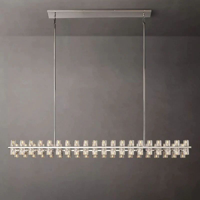 Niko Wine-Glass Rectangular Chandelier 72''-Fullstarlighting