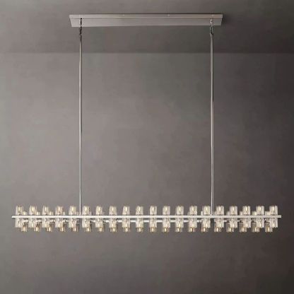 Niko Wine-Glass Rectangular Chandelier 72''-Fullstarlighting