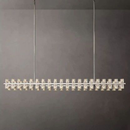 Niko Wine-Glass Rectangular Chandelier 72''-Fullstarlighting