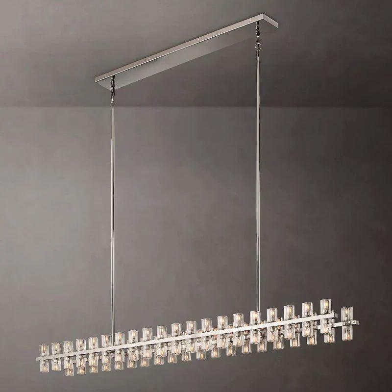 Niko Wine-Glass Rectangular Chandelier 72''-Fullstarlighting