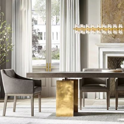 Niko Wine-Glass Rectangular Chandelier 72''-Fullstarlighting