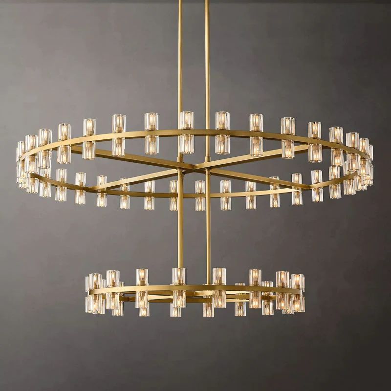 Niko Wine-Glass Round 2-Tier Chandelier 60''