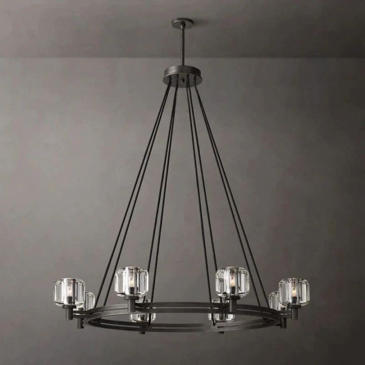 Demeart Round Chandelier 48"-Fullstarlighting