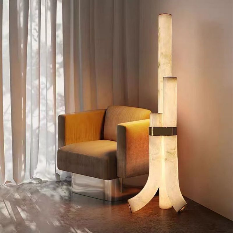 Nova Alabaster Floor Lamp-Fullstarlighting