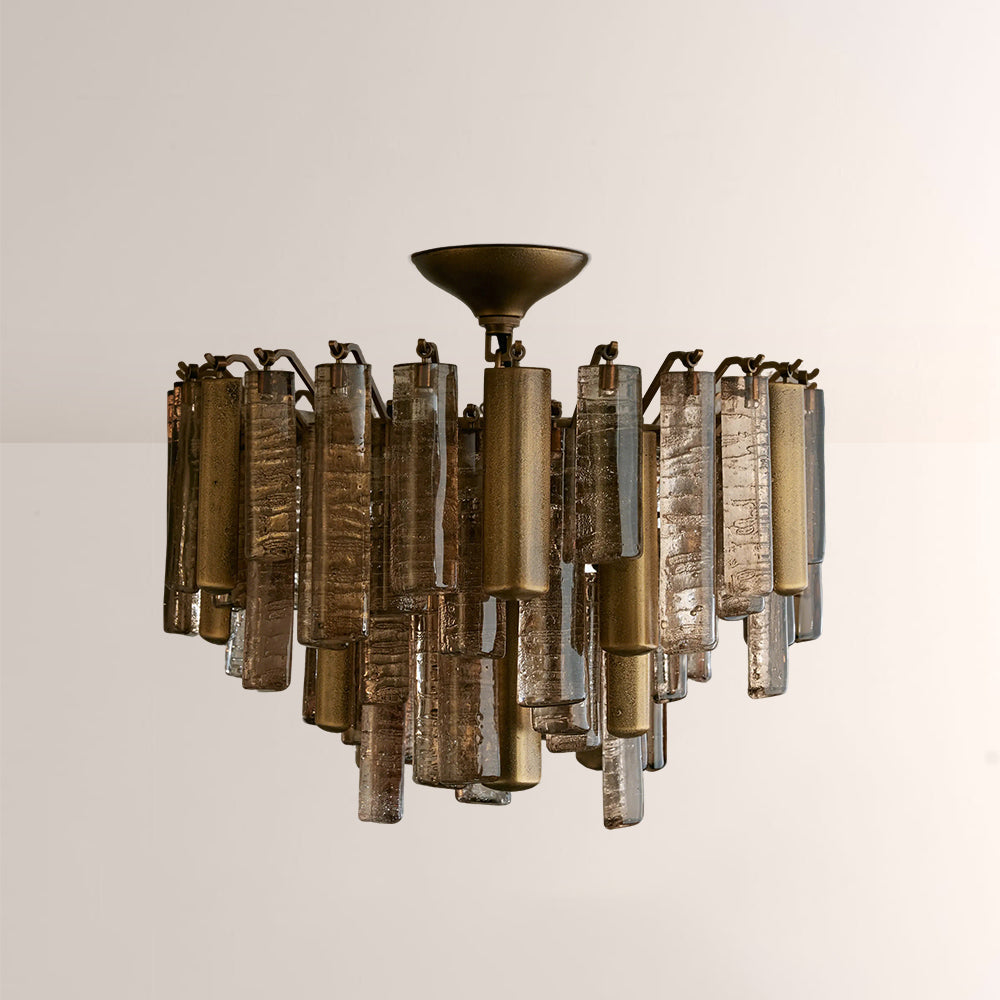 Nova Crystal Prism Flush Mount-Fullstarlighting